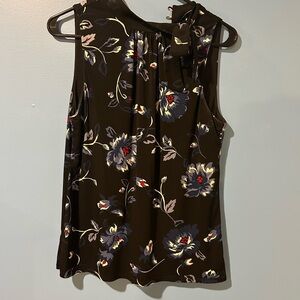 WHBM Floral Sleeveless Top